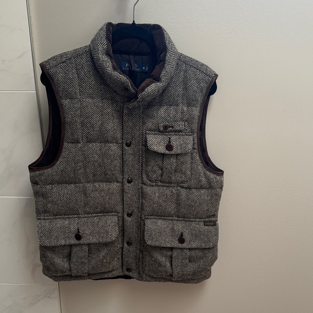 Polo Ralph Lauren Gray Herringbone Vest